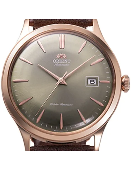reloj automático hombre Orient Bambino RA-AC0P04Y 42mm correa de cuero (acepta cuerda manual)