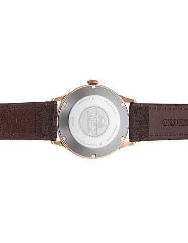 reloj automático hombre Orient Bambino RA-AC0P04Y 42mm correa de cuero (acepta cuerda manual)