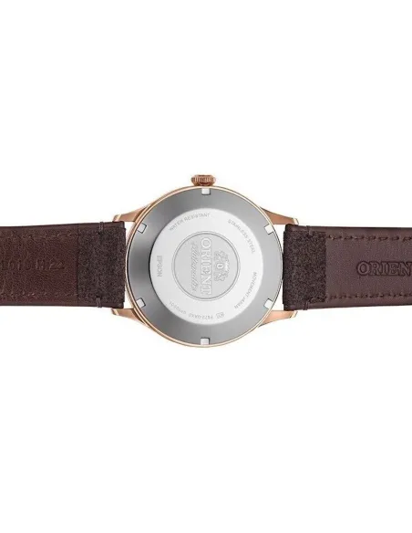 reloj automático hombre Orient Bambino RA-AC0P04Y 42mm correa de cuero (acepta cuerda manual)
