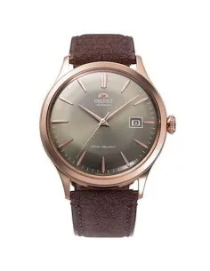 reloj automático hombre Orient Bambino RA-AC0P04Y 42mm correa de cuero (acepta cuerda manual)