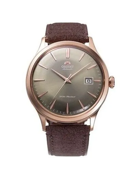 reloj automático hombre Orient Bambino RA-AC0P04Y 42mm correa de cuero (acepta cuerda manual)