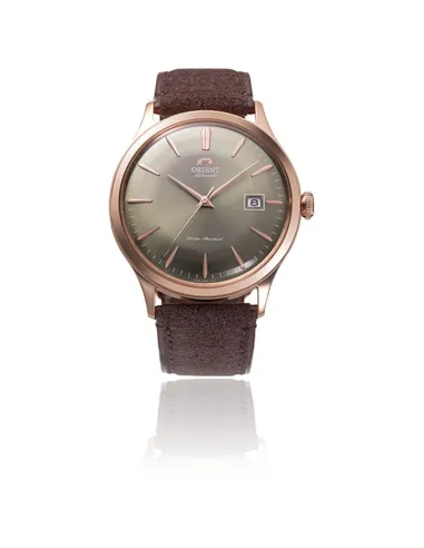 reloj automático hombre Orient Bambino RA-AC0P04Y 42mm correa de cuero (acepta cuerda manual)