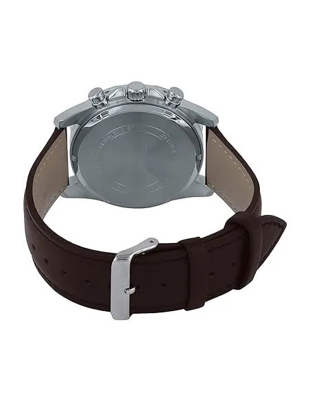 Casio MTP-W500L-2AV 43.9mm World Time 50m WR leather band Alarm Battery level indicator sport men’s watch