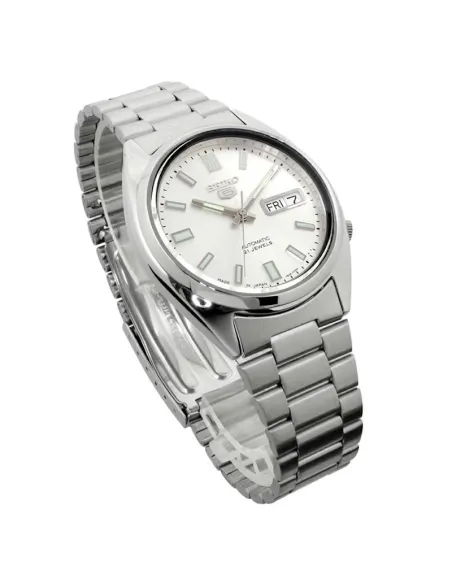 reloj unisex automático Seiko 5 SNXS73J1 37mm Hecho en Japón correa de acero