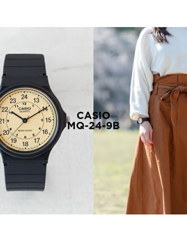 Reloj clásico hombre Casio MQ-24-9B Hora 12/24 vintage