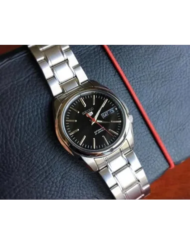 Reloj automático hombre Seiko 5 Classic SNKL45J1 MADE IN JAPAN 37mm dial negro correa de acero