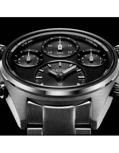 reloj solar cronógrafo hombre Seiko Prospex Solar Speedtimer SFJ003P1 42mm 100m WR cristal de zafiro curvado Lumibrite