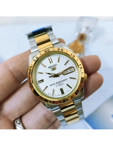 reloj automático unisex Seiko 5 SNKE04J1 36mm 50m WR Hecho en Japón correa de acero