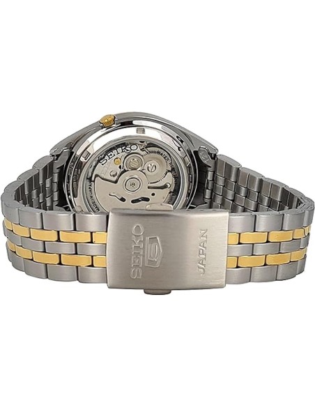 reloj automático unisex Seiko 5 SNKL24J1 Hecho en Japón 38mm 30m WR correa de acero