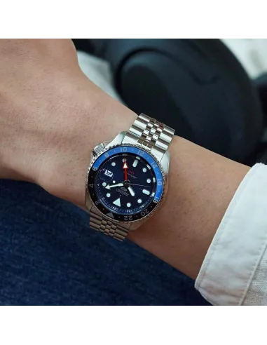 Seiko 5 Sports SKX style SBSC003 JDM ENGLISH-KANJI HECHO EN JAPÓN 100M WR correa de acero JDM