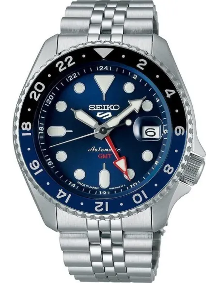 Seiko 5 Sports SKX style SBSC003 JDM ENGLISH-KANJI HECHO EN JAPÓN 100M WR correa de acero JDM