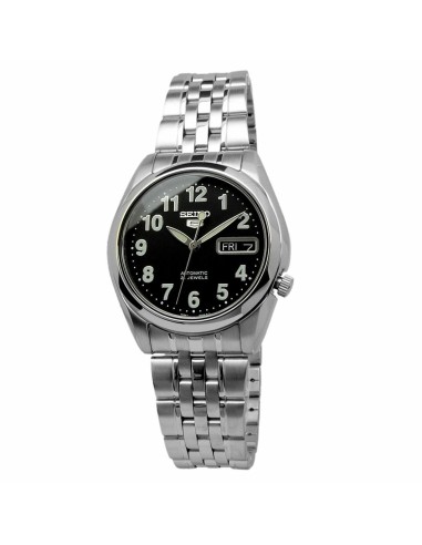 Reloj automático hombre Seiko 5 SNK381K1 correa acero dial negro