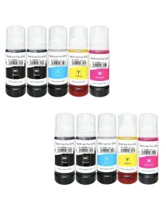 10 botellas tinta Compatibles Epson 104 Botella de Tinta (NEGROx4 + CIÁNx2 + MAGENTAx2 + AMARILLOx2) 2