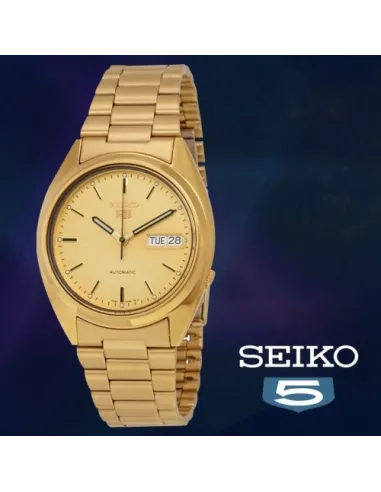 reloj automático unisex Seiko 5 SNXL72K1  37mm correa de acero