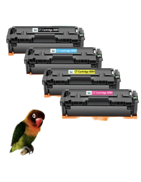 4 toner  Compatibles Canon 069H Cartuchos de Toner para I-Sensys LBP673Cdw / MF752Cdw / MF754Cdw