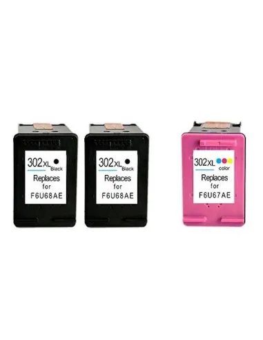 tintas compatibles HP 302 XL 302XL para HP DeskJet 1110 2130 3630 3633 3636 Envy 4520 4524 4525 4527 OfficeJet 3830 3831 4650 52