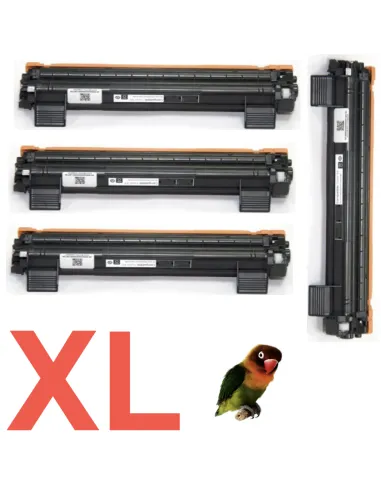 4 Toner Compatibles Brother TN1050 XL TN1050XL (Alta Capacidad Jumbo) Cartucho de Toner TN-1050  (doble capacidad)