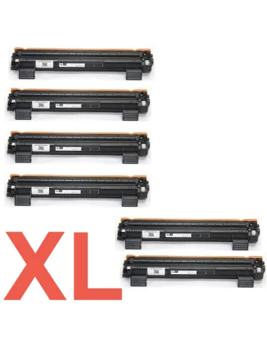 6 Toner Compatibles Brother TN1050 XL TN1050XL (Alta Capacidad Jumbo) Cartucho de Toner TN-1050  (doble capacidad)