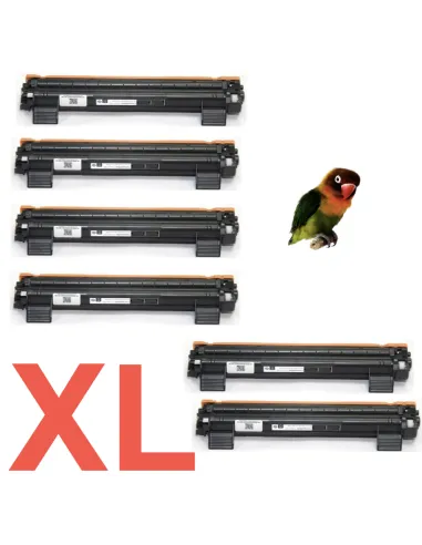 6 Toner Compatibles Brother TN1050 XL TN1050XL (Alta Capacidad Jumbo) Cartucho de Toner TN-1050  (doble capacidad)