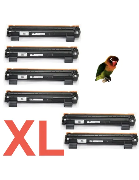 6 Toner Compatibles Brother TN1050 XL TN1050XL (Alta Capacidad Jumbo) Cartucho de Toner TN-1050  (doble capacidad)