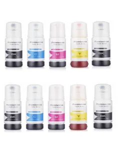 10 BOTELLAS DE TINTA COMPATIBLES para  EPSON 106   ET-7700 ET-7750 NEGRO  CIAN  MAGENTA  AMARILLO