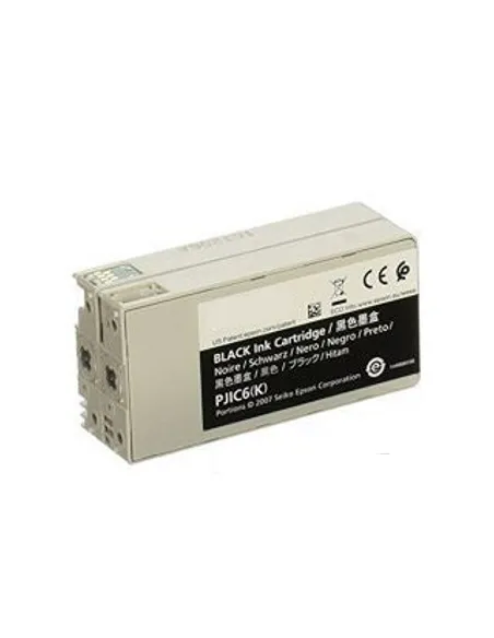 Tinta Compatible para Epson Discproducer PP-100 / PP-50 Negro Cartucho de Tinta C13S020452 / PJIC6