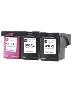 3 tintas compatibles para HP 901XL (2BK+1C) Officejet 4500 G510 J4524 J4535 J4580 J4585 J4624 J4660 J4680