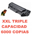 toner Compatible HP Q2612A XL / 12A XL 6000c XXL (TRIPLE CAPACIDAD QUE Q2612A NORMAL)