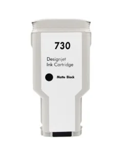 tinta Compatible HP 730 Negro Mate Cartucho de Tinta P2V71A para HP DesignJet T1600 / T1700 / T2600