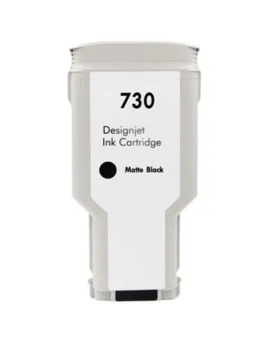 tinta Compatible HP 730 Negro Mate Cartucho de Tinta P2V71A para HP DesignJet T1600 / T1700 / T2600