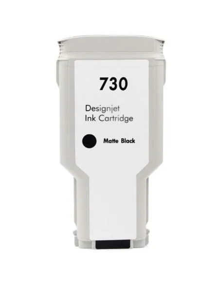 tinta Compatible HP 730 Negro Mate Cartucho de Tinta P2V71A para HP DesignJet T1600 / T1700 / T2600