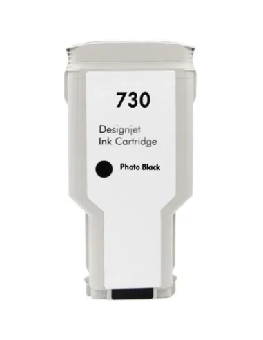 tinta Compatible HP 730 Negro Photo Cartucho de Tinta P2V73A para HP DesignJet T1600 / T1700 / T2600