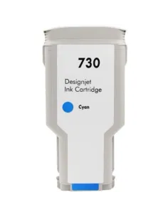 tinta Compatible HP 730 Cyan Cartucho de Tinta P2V68A para HP DesignJet T1600 / T1700 / T2600