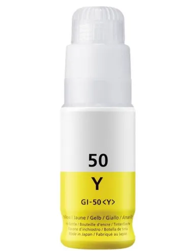 tinta Compatible Canon GI-50 Amarillo Botella de Tinta - GI50Y / 3405C001 para Pixma G5050, G6050, G7050, GM2050, GM4040, GM4050