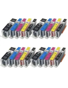 20 tintas compatibles para Canon PGI-550XL / CLI-551XL para PIXMA IP7250 IP8750 MX925 MG5650 2
