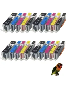 20 tintas compatibles para Canon PGI-550XL / CLI-551XL para PIXMA IP7250 IP8750 MX925 MG5650