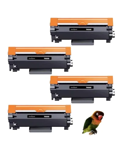 4 Toner compatible avec Brother TN2420 MFC-L2710DW L2712DN L2712DW L2730DW L2732DW L2735DW