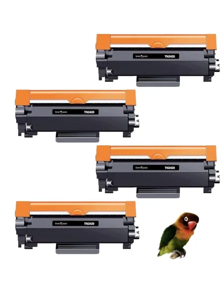 4 Toner compatible avec Brother TN2420 MFC-L2710DW L2712DN L2712DW L2730DW L2732DW L2735DW