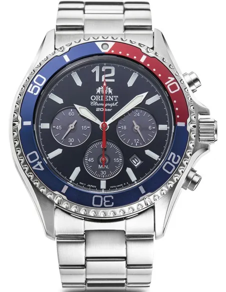 Orient RA-TX0201L 42.8mm Sports Chronograph 200m WR cristal de zafiro