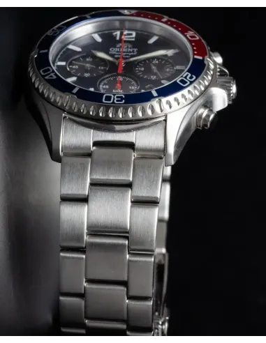 Orient RA-TX0201L 42.8mm Sports Chronograph 200m WR cristal de zafiro