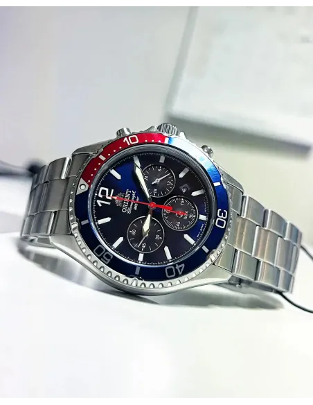Orient RA-TX0201L 42.8mm Sports Chronograph 200m WR cristal de zafiro