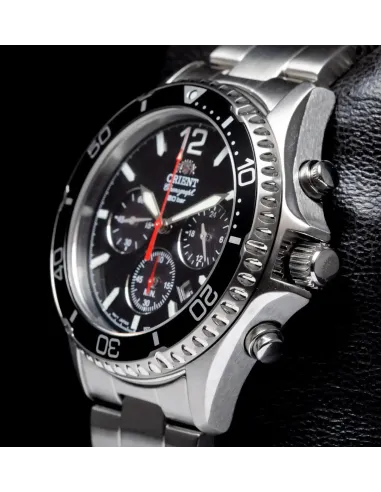Solar Orient RA-TX0202B 42.8mm Sports Chronograph 200m WR cristal de zafiro