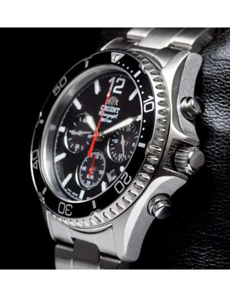 Solar Orient RA-TX0202B 42.8mm Sports Chronograph 200m WR cristal de zafiro
