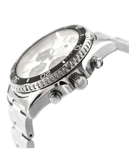 Orient Kamasu Panda Solar RA-TX0203S Chronograph 42.8mm 200m WR Solar Powered sapphire crystal stainless steel bracelet divers m