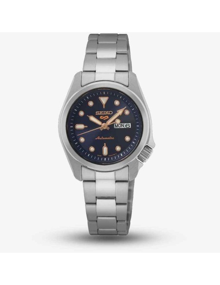 reloj mujer automático Seiko 5 Lady Sports SRE003K1 28mm 100m WR correa de acero