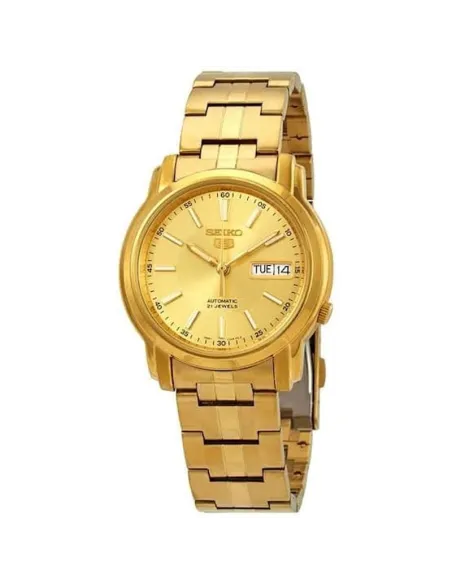 reloj automático unisex Seiko 5 SNKL86K1 38mm 30m WR correa de acero
