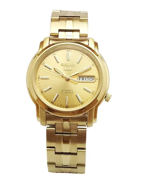 reloj automático unisex Seiko 5 SNKL86K1 38mm 30m WR correa de acero