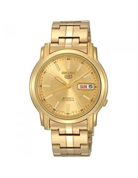 reloj automático unisex Seiko 5 SNKL86K1 38mm 30m WR correa de acero