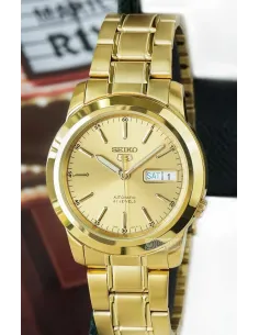 reloj automático unisex Seiko 5 SNKE56K1 38mm 30m WR correa de acero
