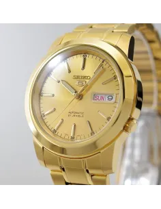 reloj automático unisex Seiko 5 SNKE56K1 38mm 30m WR correa de acero 2